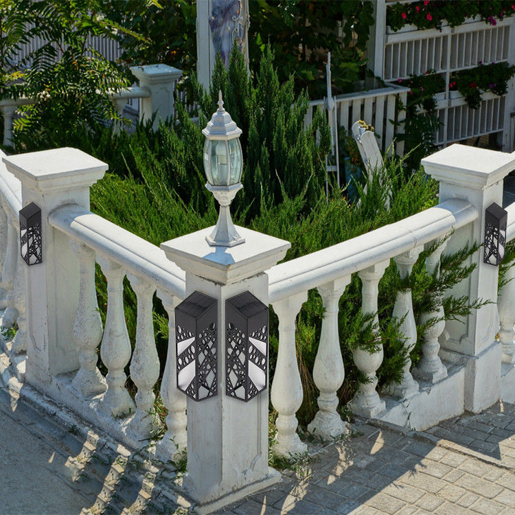 โคมไฟติดผนังพลังงานแสงอาทิตย์สี่เหลี่ยมกันน้ำ IP65 คุณภาพสูงสำหรับตกแต่งกลางแจ้ง