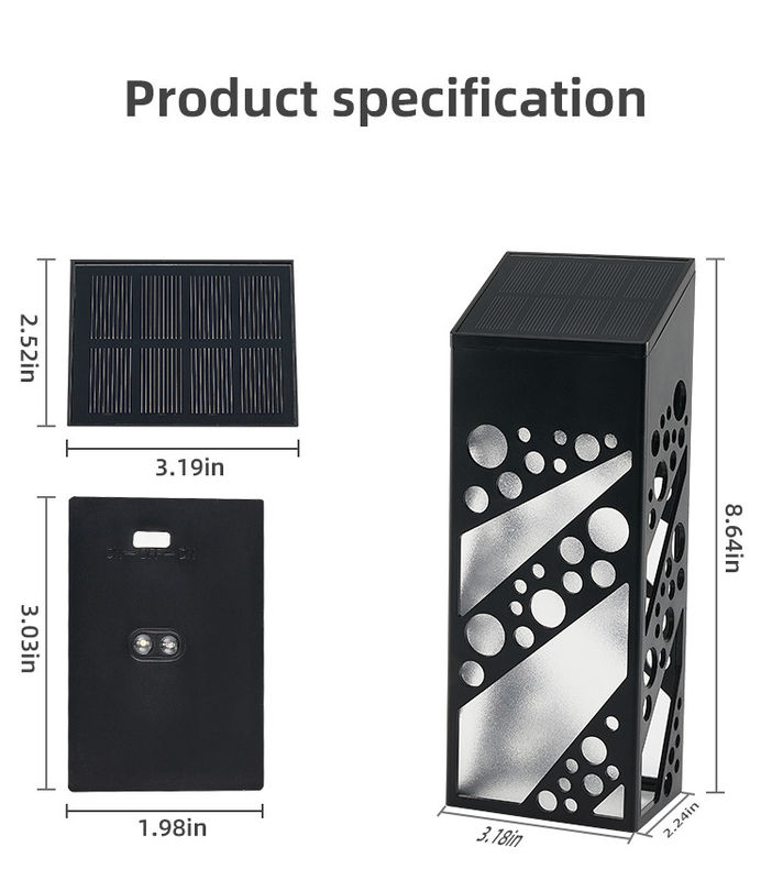 IP65 Waterproof Solar Powered Fence Lights Solar Led Lights For Decoration