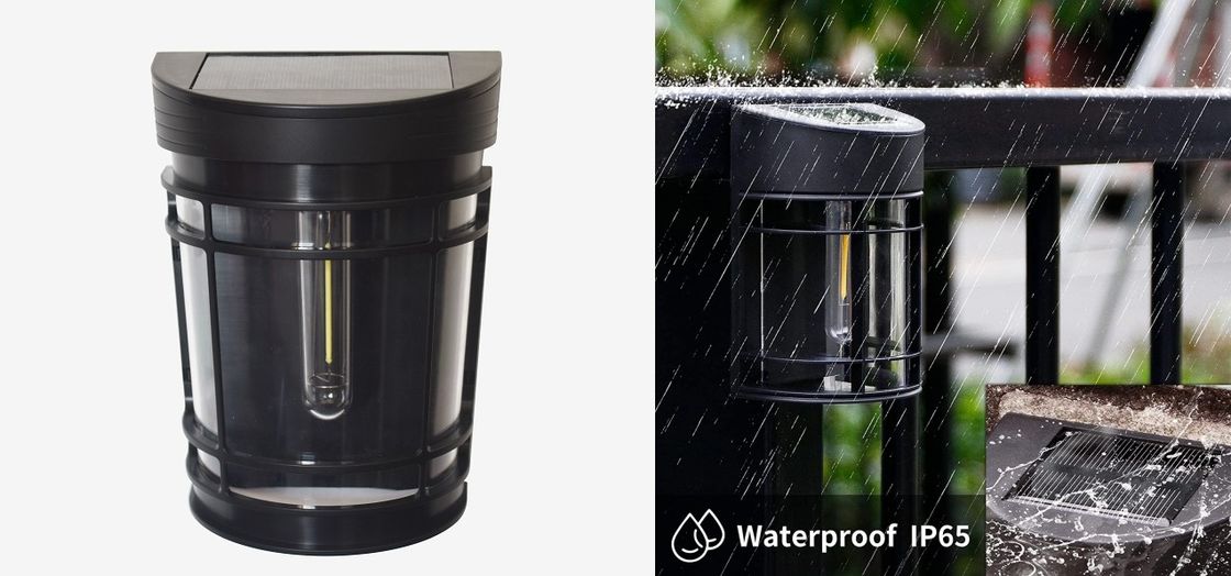 การออกแบบสิทธิบัตรไฟสวนพลังงานแสงอาทิตย์ LED กันน้ำกลางแจ้งโคมไฟติดผนังวินเทจ