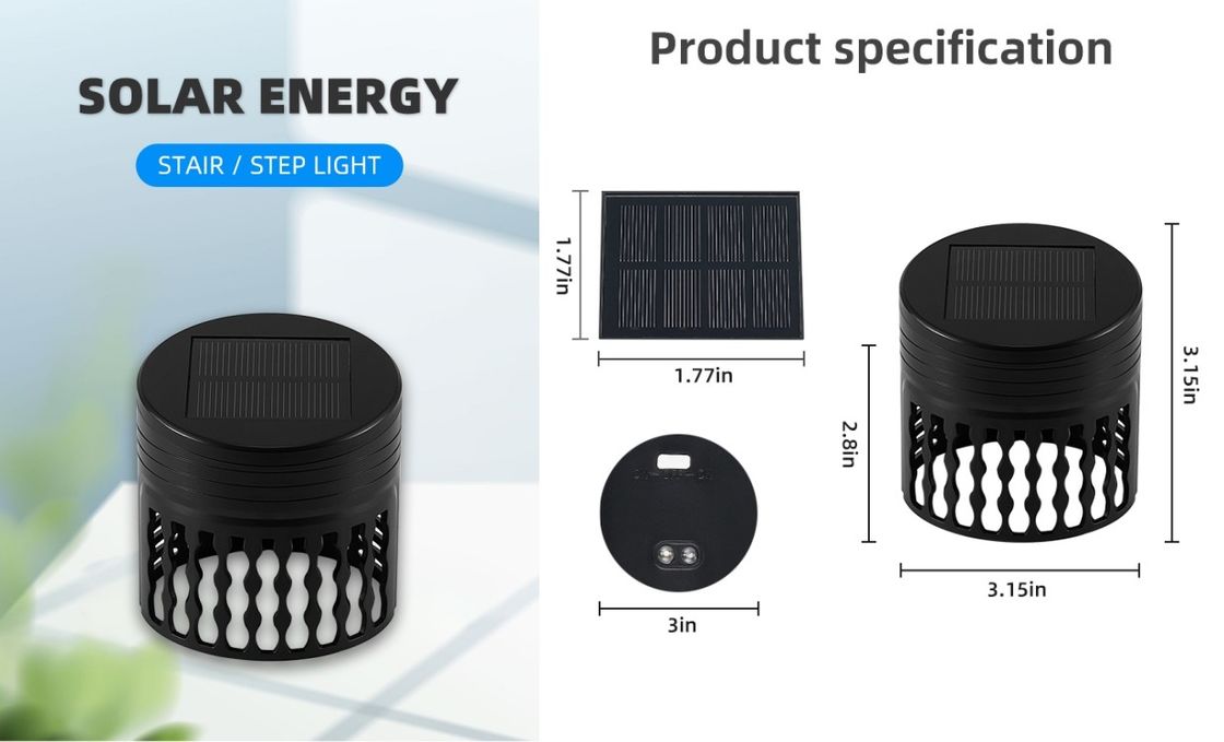 เอฟเฟกต์แสงตกแต่งไฟสวนพลังงานแสงอาทิตย์ไฟ LED สำหรับตกแต่งผนังรั้ว
