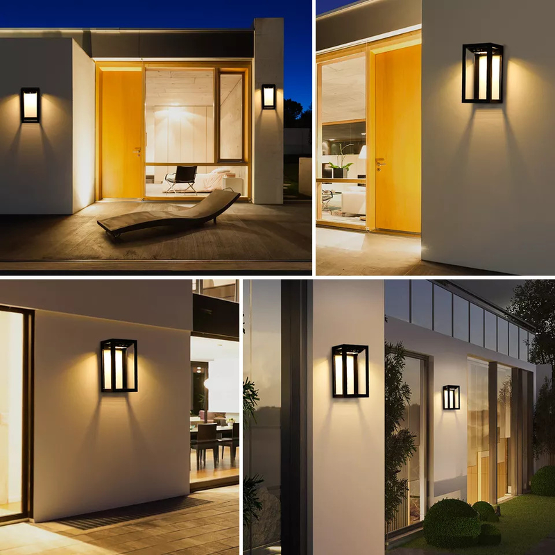2200mA แบตเตอรี่พลังงานแสงอาทิตย์ Wall Light Motion Sensor ไฟ LED พลังงานแสงอาทิตย์สำหรับตกแต่ง