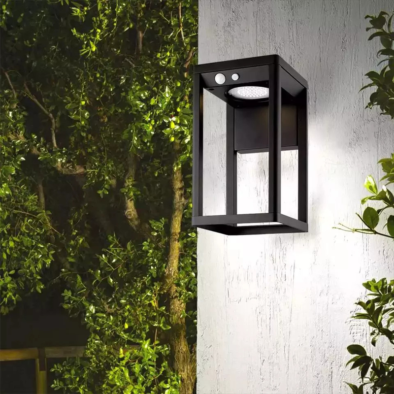 2200mA แบตเตอรี่พลังงานแสงอาทิตย์ Wall Light Motion Sensor ไฟ LED พลังงานแสงอาทิตย์สำหรับตกแต่ง