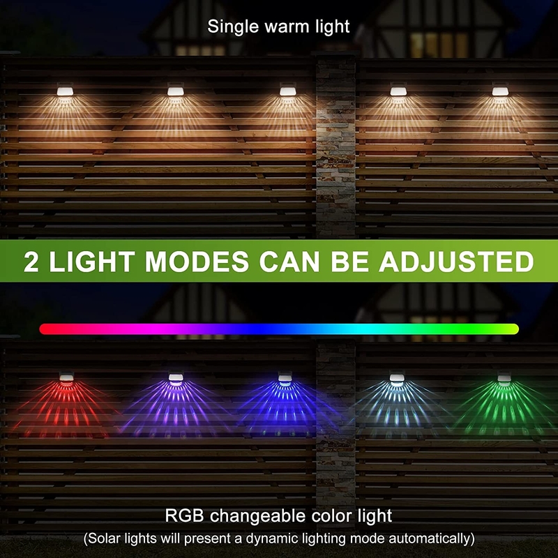 ไฟสนาม LED ตกแต่งพลังงานแสงอาทิตย์ไฟ LED แนวนอนสำหรับผนัง / บันได / รั้ว