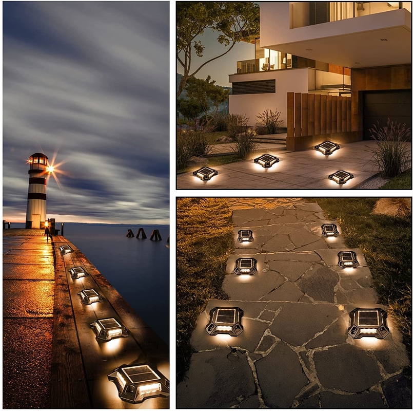 ไฟเตือน LED Marine Dock สำหรับภายนอกอาคาร 123*123*23 MM
