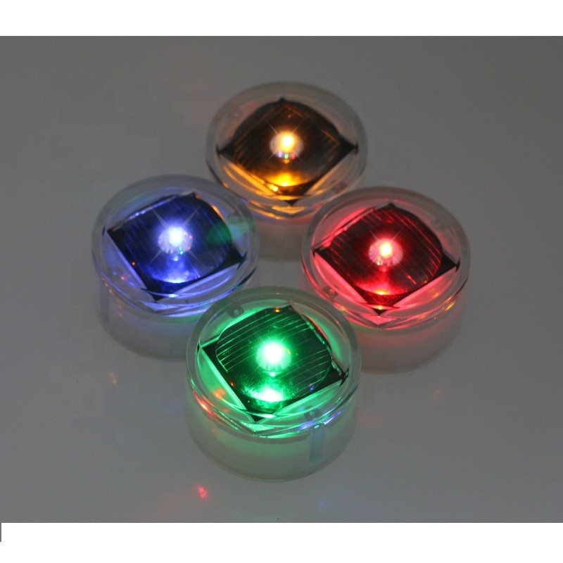 เทมเปอร์กลาสพลังงานแสงอาทิตย์ LED Cat Eye Light 40MA เครื่องหมายทางเท้ากระพริบ