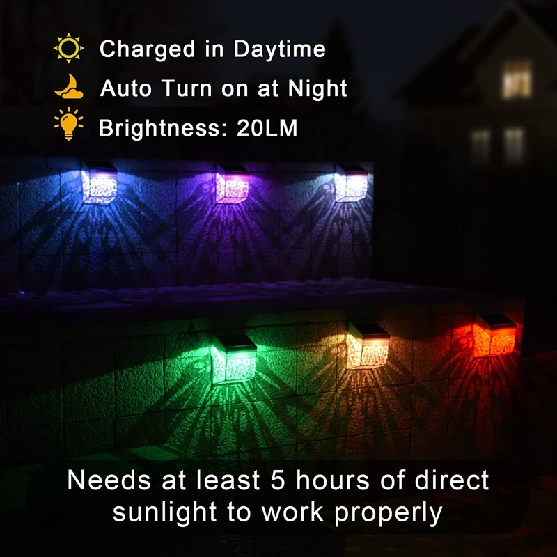ลายดอกไม้ไฟ LED พลังงานแสงอาทิตย์ติดผนัง IP65 โคมไฟรั้วตกแต่งกลางแจ้งสำหรับสวน