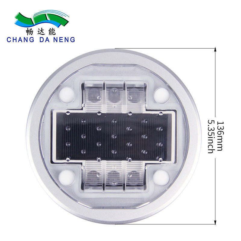 การซิงโครไนซ์ GPS Solar Road Studs IP67 Cat Eye Reflector โคมไฟตั้งพื้น Deck Stair LED