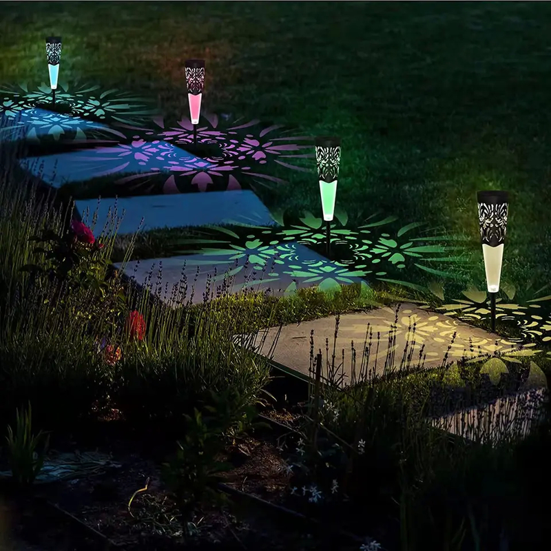 สายบันได LED ไฟอาทิตย์ เสมอ / ปิด โมเดิร์น Eco Friendly ไฟกลางแจ้ง