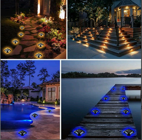 สว่างสูง IP68 กันน้ําทางเดินแสงอาทิตย์ Dock Light สําหรับสวนกลางแจ้ง Patio Deck