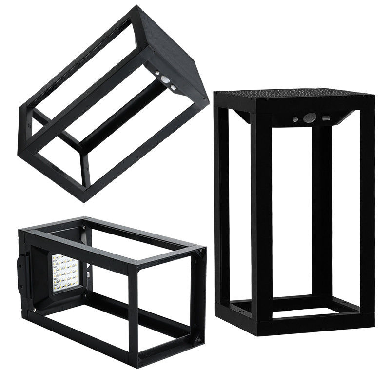 กันน้ําภายนอกพลังแสงอาทิตย์ สวนรั้วแสง ผนังติด LED แสงแสงอาทิตย์ขึ้นและลง