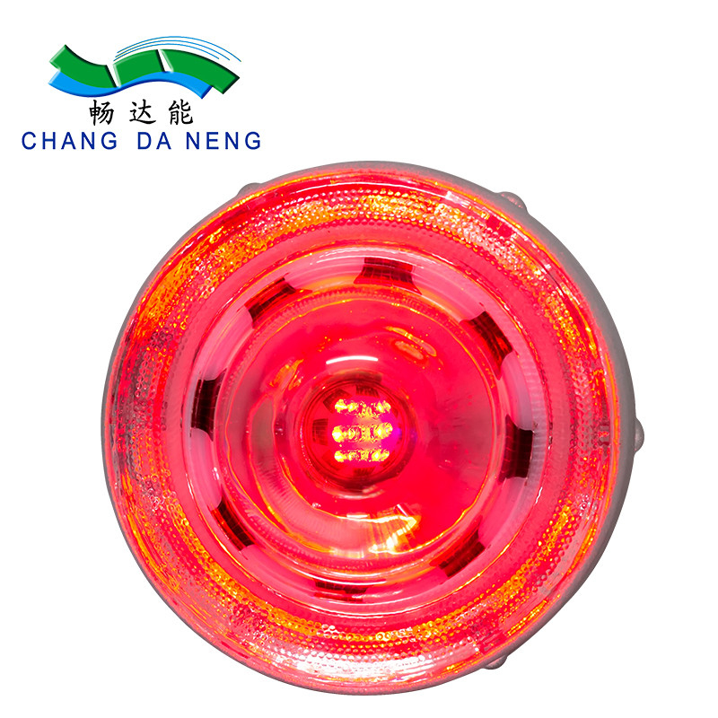 กันน้ําตาแมว การจราจร Strobe ไฟสว่าง Led Outdoor Road Stud ดวงอาทิตย์ความปลอดภัย Pathway ไฟฉาย