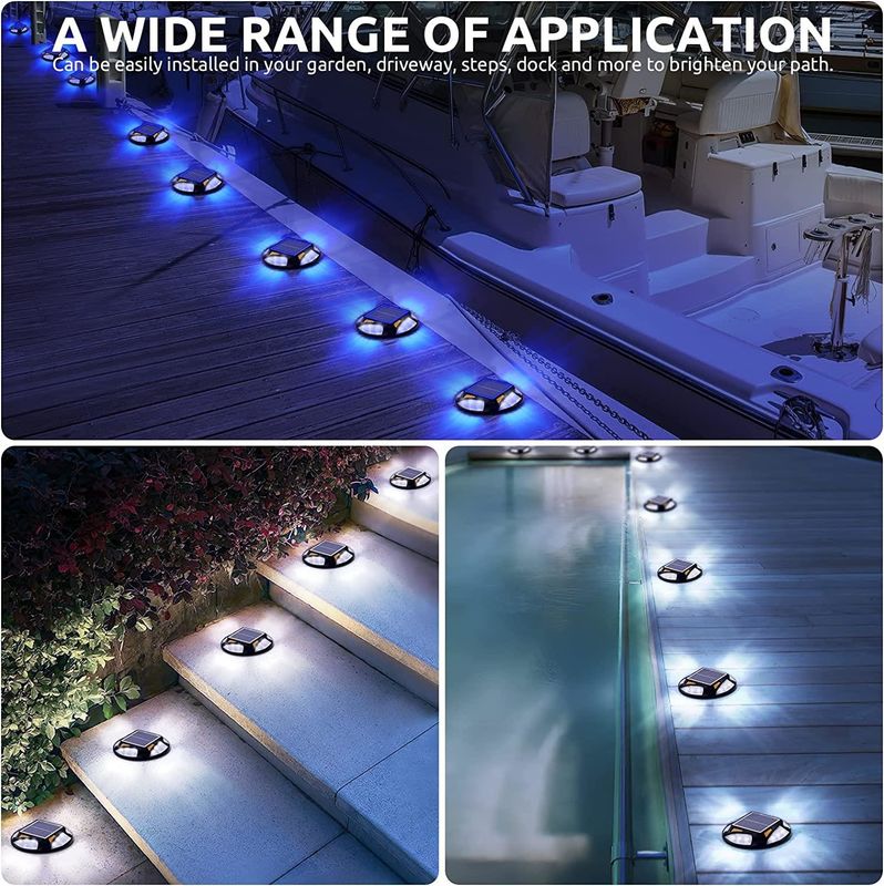 อลูมิเนียมแสงอาทิตย์ Led Dock ไฟ LED Deck Lamp สําหรับขั้นตอนทางเท้าบันได สวนพื้นที่ทางเดิน