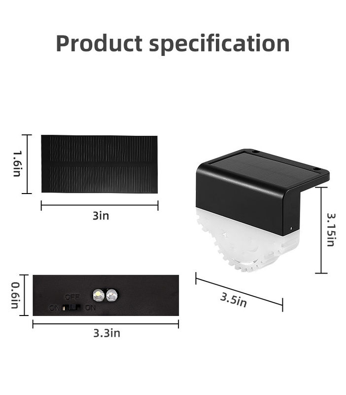 แสงอาทิตย์ประดับรั้ว แสงภูมิประเทศ แสงสวนแสงอาทิตย์ สําหรับสวนทาง สวนสี่เหลี่ยม