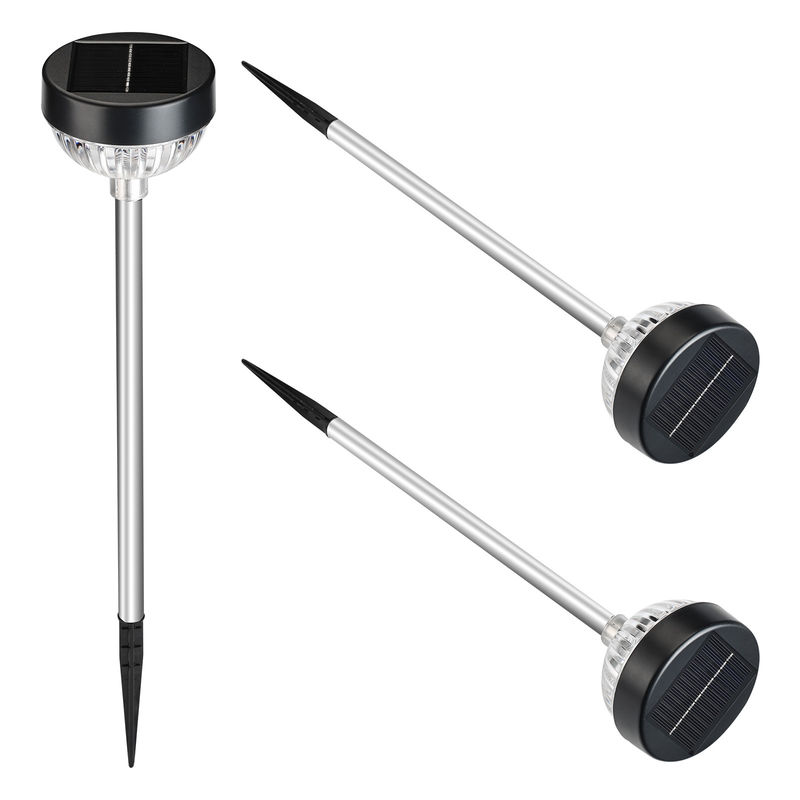 IP65 กันน้ํา ABS PC LED แสงอาทิตย์สวนด้วยความเข้มข้นแสง 100LM / ความจุของแบตเตอรี่ 600mAh