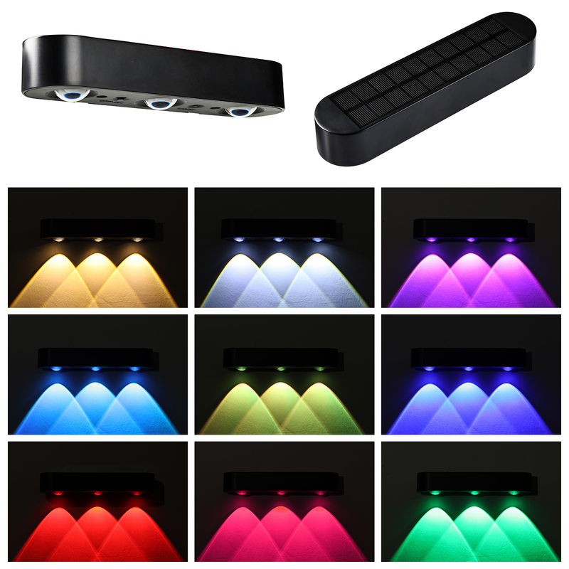 ไฟประดับ LED ดําที่ใช้พลังแสงอาทิตย์ พร้อมโหมดเปิด/ปิดแบบคงและหายใจ