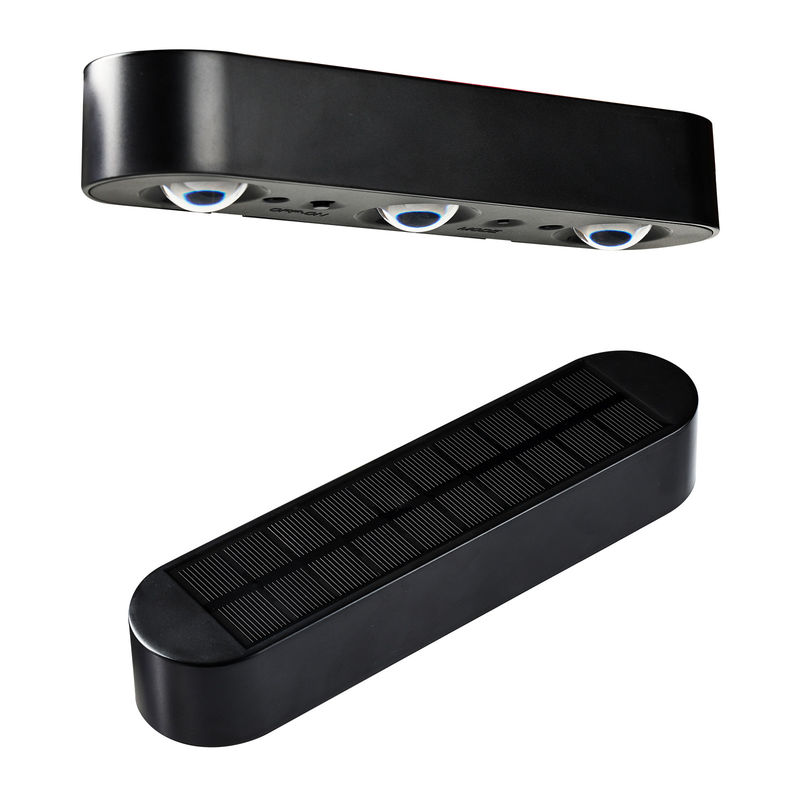 แผ่นแสงอาทิตย์ ซิลิคอนโมโนคริสตัลลิน 5V / 220MA แสงแสงอาทิตย์ตกแต่งกลางแจ้งสีดํา