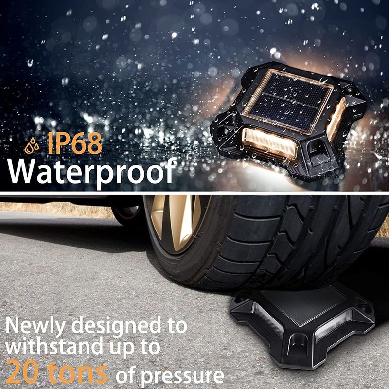 IP 68 กันน้ําแสงอาทิตย์ LED แสงระเบียงภายนอก ประดับแสงอาทิตย์ step dock Lamp สําหรับ patio yard