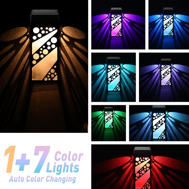 IP 68 กันน้ําแสงอาทิตย์ LED แสงระเบียงภายนอก ประดับแสงอาทิตย์ step dock Lamp สําหรับ patio yard
