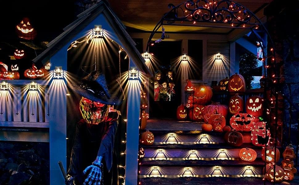 กลางแจ้งกันน้ําแสงอาทิตย์สวนแสงตกแต่งแสงอาทิตย์ Wall Lamp สําหรับปาร์ค Patio