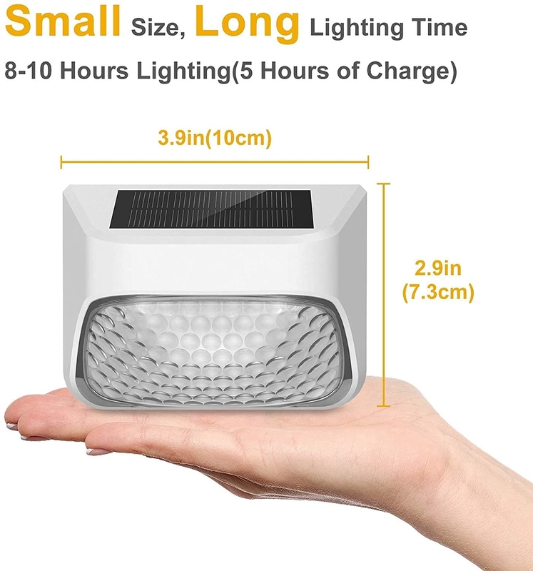 การทํางาน 15 ชั่วโมง ABS PMMA การตกแต่งแสงอาทิตย์ แสงอบอุ่น ขาว RGB แบตเตอรี่ซิลิคอนโมโนคริสตัล