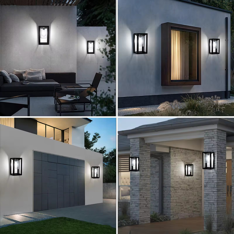 ไฟผนังแสงอาทิตย์ LED นอก IP65 กันน้ํา ไฟสวนแสงอาทิตย์สําหรับรั้วทางเดินหญ้า