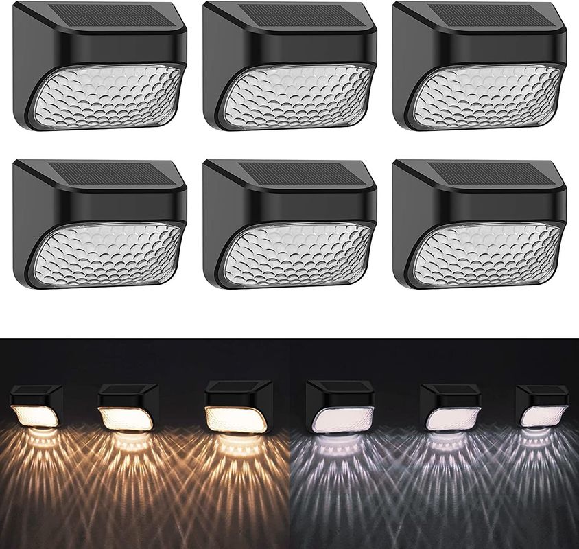 แสงไฟฟ้าพลังแสงอาทิตย์ แสงรั้ว LED กลางแจ้ง กันน้ํา แสงกําแพงลาน