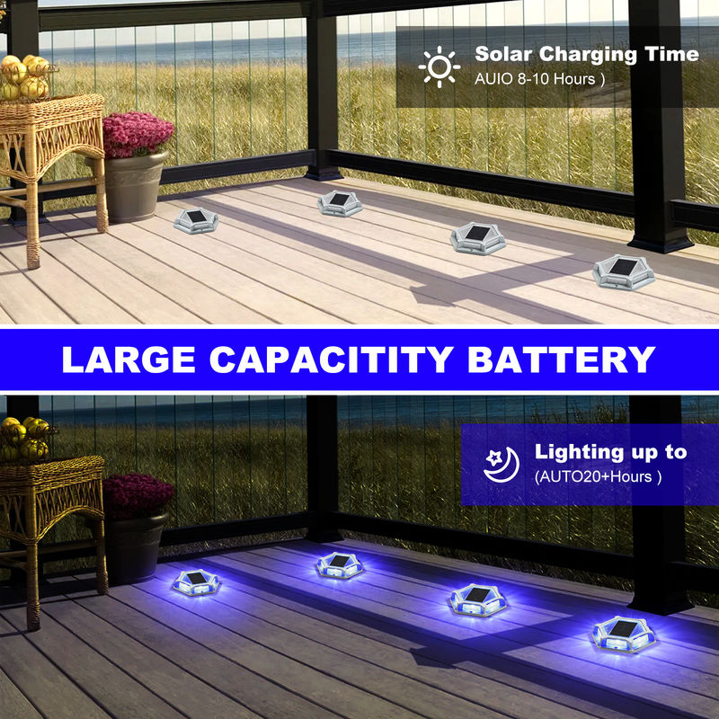 20 ลูเมน สีน้ําเงิน/ขาวเย็น แสงดักแสงแสงอาทิตย์ อลูมิเนียมตัว IP68 กันน้ํา ระดับ 150g 2V โวลเตจ