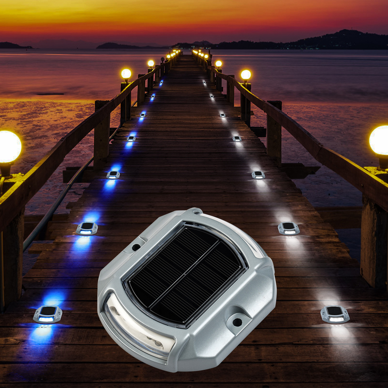 แสงแสงดวงอาทิตย์ LED IP68 กันน้ํา 2V สีฟ้า/ขาวเย็น 20 ลูเมน ความสว่าง ติดตั้งสกรู