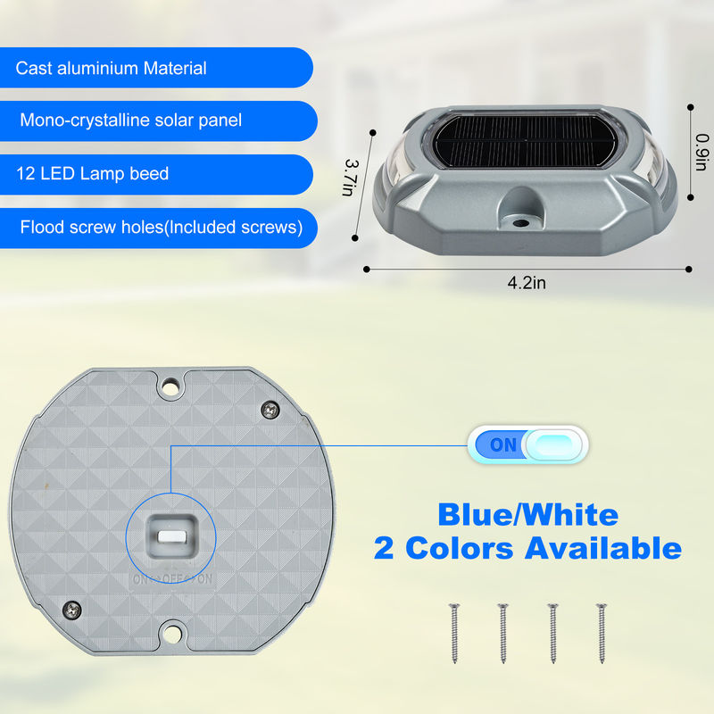 อลูมิเนียมแสงดวงอาทิตย์ Dock Light 140g ติดตั้งสกรู -20 °C ~ 60 °C Bule / Cold White 2V โวลเตจ