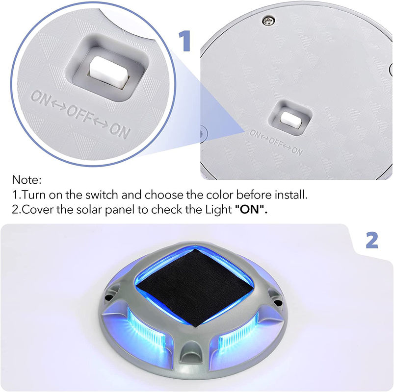 ประหยัดพลังงาน โซลาร์ เด็ค ไลท์ อลูมิเนียม วัสดุ PC สีขาว 20 ชั่วโมง เวลาทํางาน