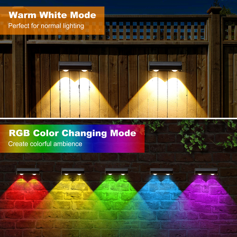 แสงรั้วแสงอาทิตย์กลางแจ้งที่มีสี RGB สีขาวอบอุ่นและความสว่าง 20 ลูเมน