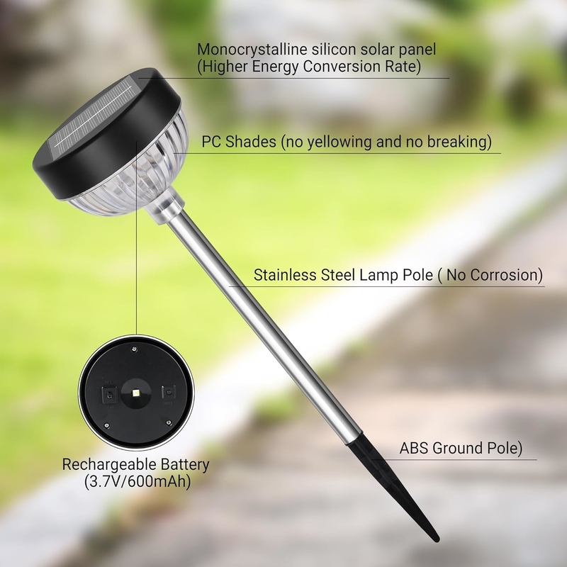 ไฟตะวันด้วยแสงสว่าง 8-10 ชั่วโมง IP65 กันน้ําสําหรับไฟ LED เปิด / ปิดอัตโนมัติ
