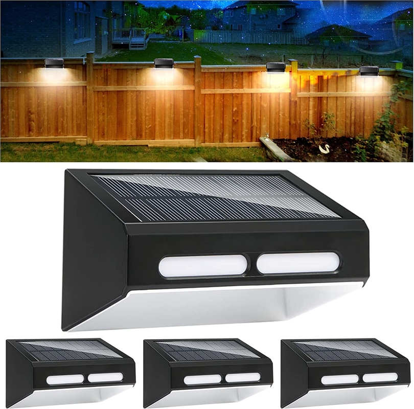 ABS Body LED Wall Light with Warm White RGB Lighting IP65 กันน้ํา 4 ชิ้น LED