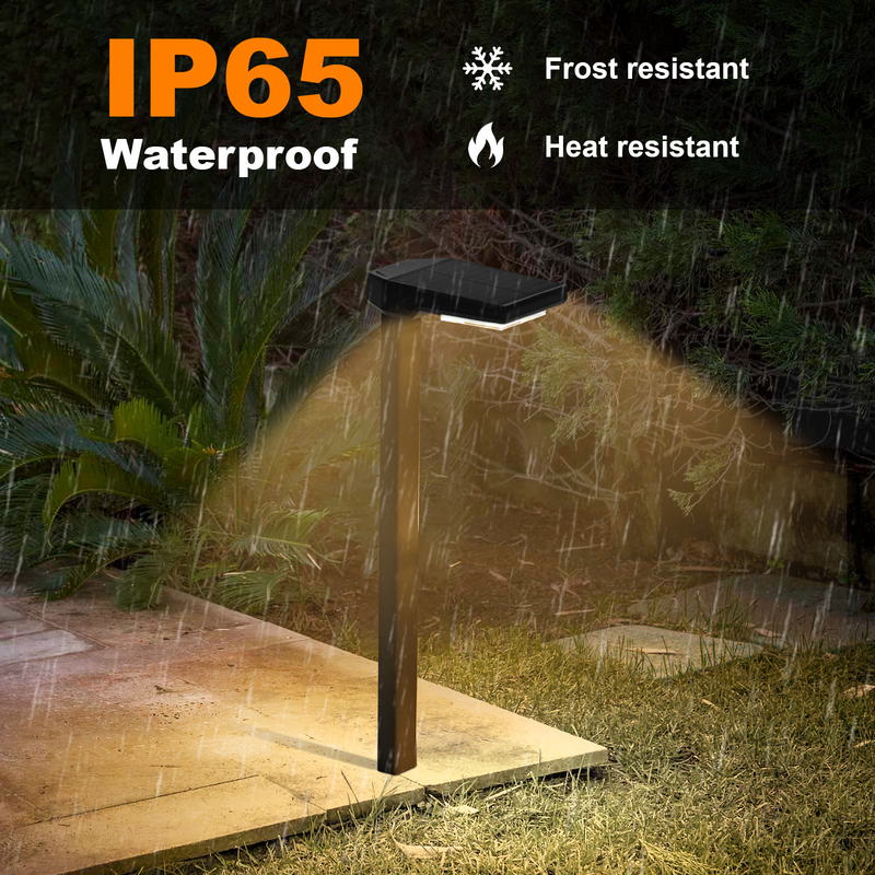 โมโนคริสตัลลีนซิลิคอน โซลาร์สเต็กแสงด้วย IP65 อัตรากันน้ําและ 2 ชิ้น LED ธนู