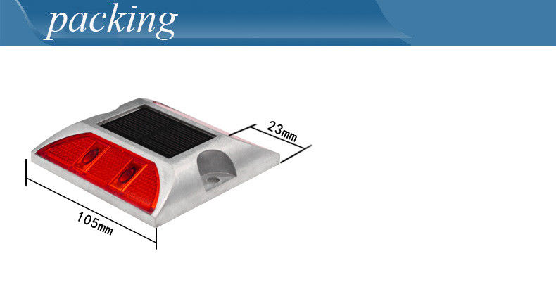 แสงสะท้อนแสงแสงอาทิตย์ LED Road Marker Light Stud Lamp แสงสะท้อนแสงแสงอาทิตย์