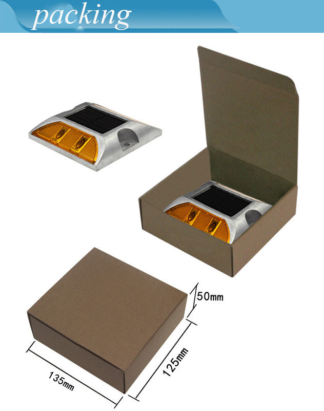 แสงสะท้อนแสงแสงอาทิตย์ LED Road Marker Light Stud Lamp แสงสะท้อนแสงแสงอาทิตย์