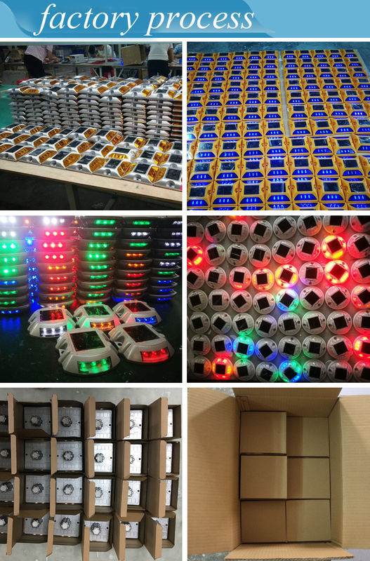 แสงสะท้อนแสงแสงอาทิตย์ LED Road Marker Light Stud Lamp แสงสะท้อนแสงแสงอาทิตย์