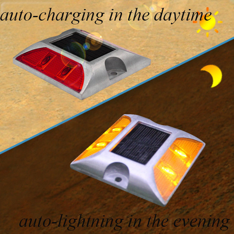 แสงสะท้อนแสงแสงอาทิตย์ LED Road Marker Light Stud Lamp แสงสะท้อนแสงแสงอาทิตย์