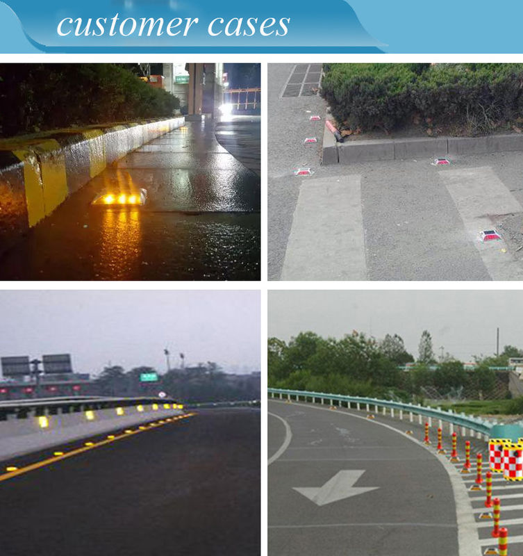 แสงสะท้อนแสงแสงอาทิตย์ LED Road Marker Light Stud Lamp แสงสะท้อนแสงแสงอาทิตย์