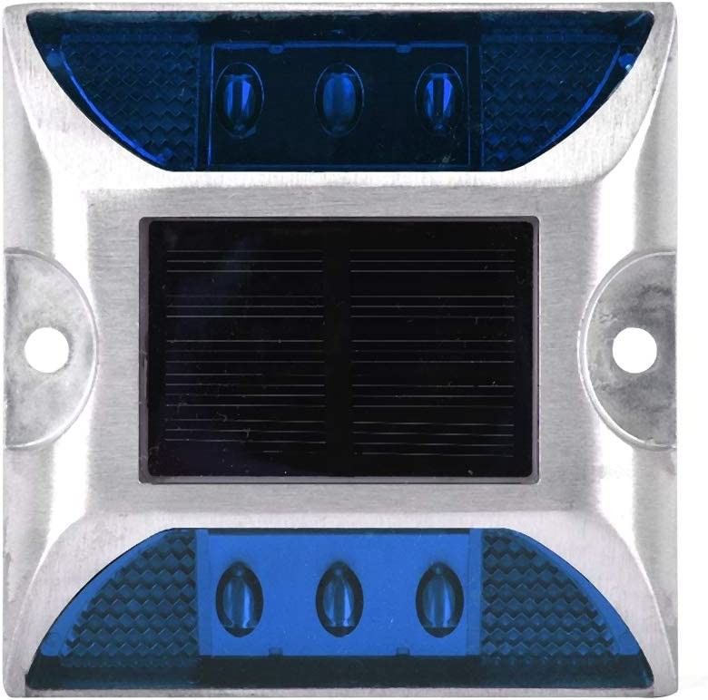 โซลารี สต๊อดถนนด้วยขนาด 103 * 106 * 24 มิลลิเมตรและไฟเตือนการจราจรแบบสะท้อนแสง LED 330g