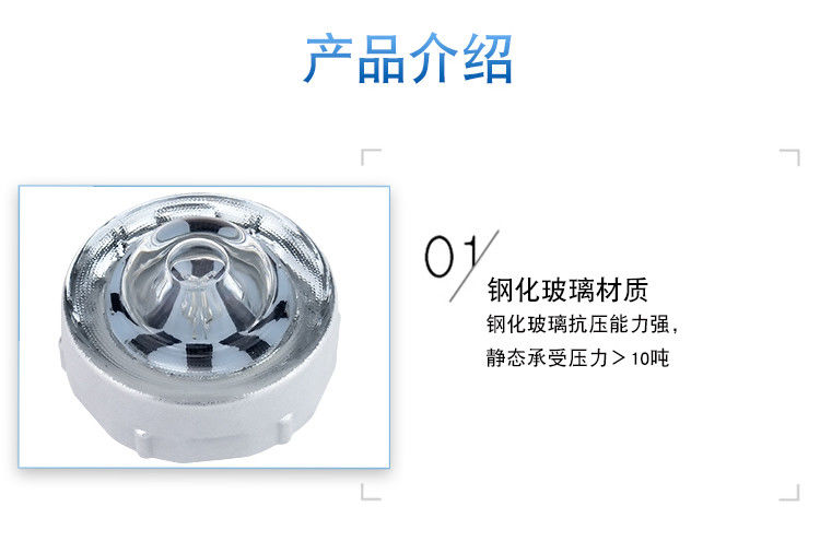 360 องศา กระจกกระชับแสงอาทิตย์ LED Road Stud Roadway Warning Pavement Road Stud