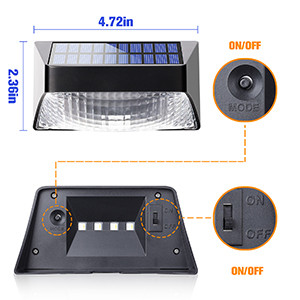 เวลาทํางาน 20 ชั่วโมง ไฟสวนแสงอาทิตย์ / ไฟ LED ด้วย IP65 ABS PC กันอากาศ