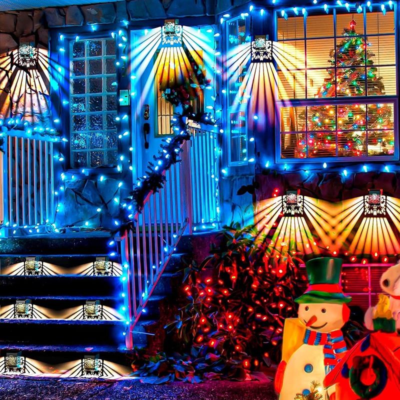 ไฟสวน LED ที่ใช้พลังแสงอาทิตย์ พร้อมแผ่นซิลิคอนโมโนคริสตัลในสีขาวอบอุ่น / เย็น / RGB