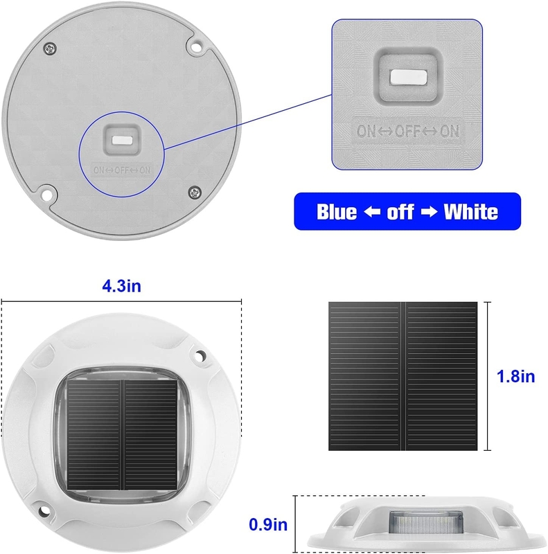 แสงดักโซลาร์กันน้ํา IP67 LED แสงดักโซลาร์ภายในบ้านสําหรับการส่องแสงภายนอก