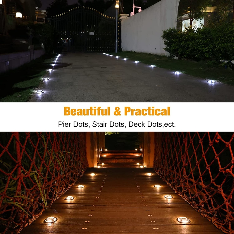 แสงดักโซลาร์กันน้ํา IP67 LED แสงดักโซลาร์ภายในบ้านสําหรับการส่องแสงภายนอก