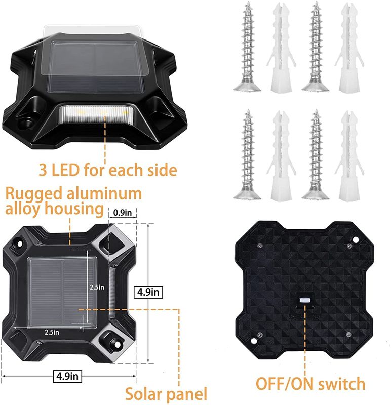 หลอดแสงแสงแสงอาทิตย์สีขาว/เย็น ที่ใช้พลังงานจากแบตเตอรี่ Ni-Mh 1.2V/600MAH