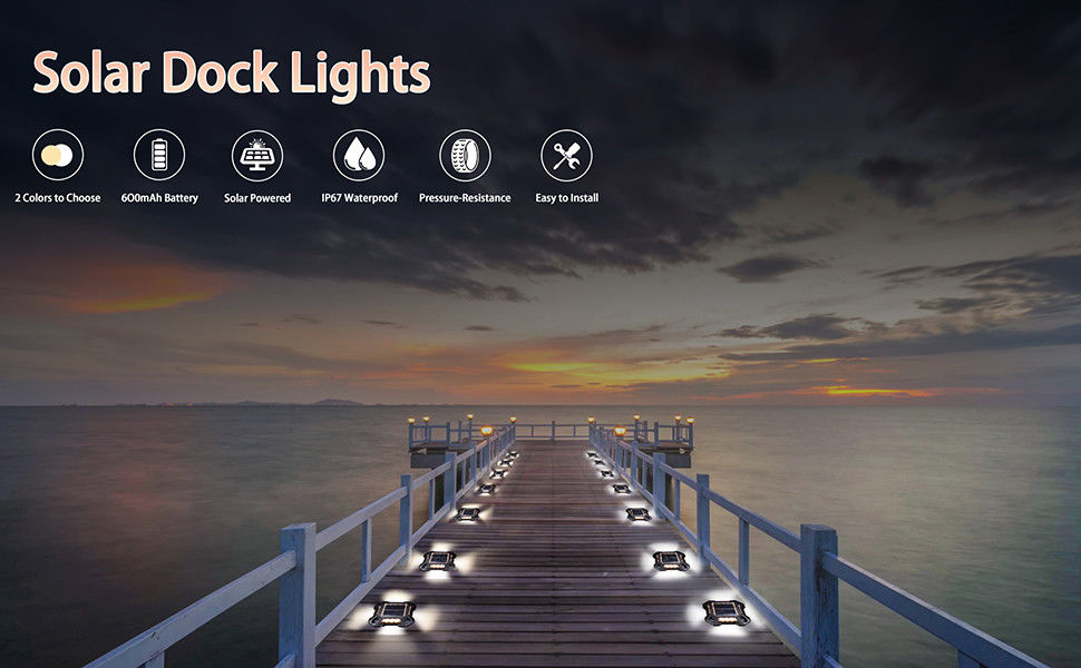 หลอดแสงแสงแสงอาทิตย์สีขาว/เย็น ที่ใช้พลังงานจากแบตเตอรี่ Ni-Mh 1.2V/600MAH