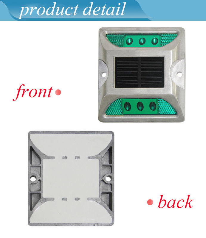 ขาว เหลือง แดง น้ําเงิน เขียว 330g 2V LED ดวงอาทิตย์แรงงานทางการ Studs การทํางาน -20C- 70C อลูมิเนียมสกัด