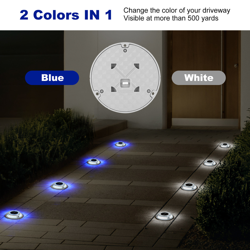 2V LED Solar Dock Light อลูมิเนียม PC สกรูติดตั้งเลเยอร์ 3t 115*22.5MM