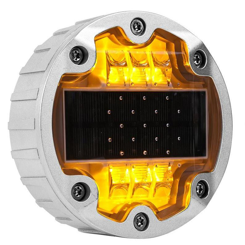1150g แอนติยูวี ดวงอาทิตย์ใช้พลังงานถนน สต๊อดกันน้ํา IP68 ไฟ LED สําหรับความปลอดภัยทางการจราจร